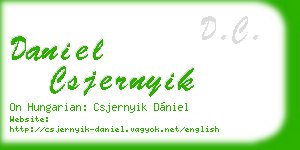 daniel csjernyik business card